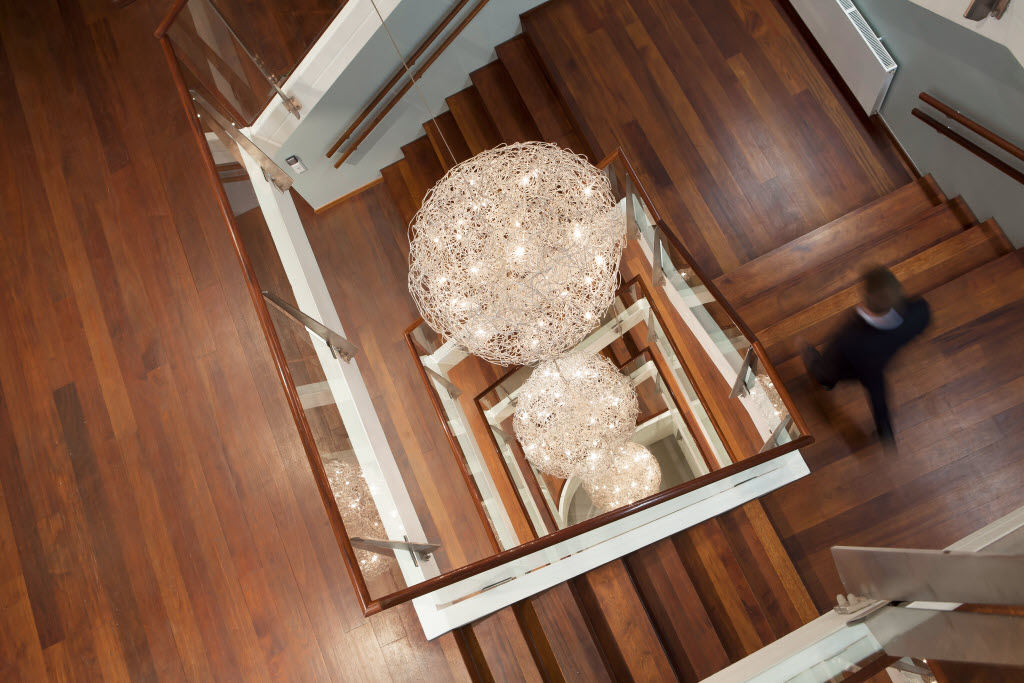 Copyright: Tord-Erik Andresen. St. Olavs plass, stairs Trapp ned til lobby, Scandic St. Olavs plass